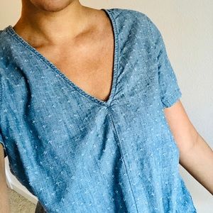 Madewell Tie Front Shirt